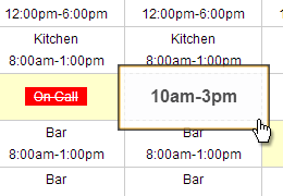 Shift requests & cancellations